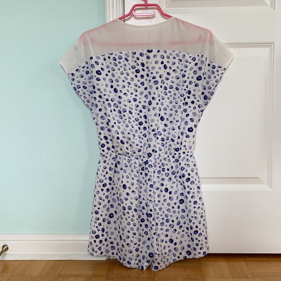 Cooper & Ella romper blue white size 6 - Picture 2 of 2